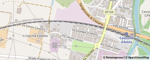 Mappa Cassano d'Adda