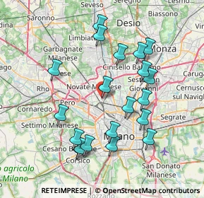 Mappa Via Carlo Cicogna Mozzoni, 20161 Milano MI, Italia (7.549)