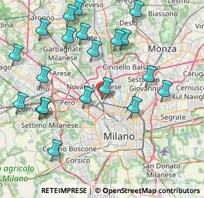 Mappa Via Carlo Cicogna Mozzoni, 20161 Milano MI, Italia (9.1665)