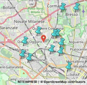 Mappa Via Carlo Cicogna Mozzoni, 20161 Milano MI, Italia (2.025)