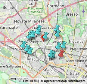 Mappa Via Carlo Cicogna Mozzoni, 20161 Milano MI, Italia (1.42529)