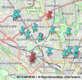 Mappa Via Carlo Cicogna Mozzoni, 20161 Milano MI, Italia (2.21706)