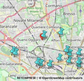 Mappa Via Carlo Cicogna Mozzoni, 20161 Milano MI, Italia (2.76857)