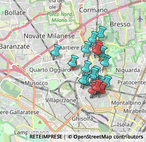 Mappa Via Carlo Cicogna Mozzoni, 20161 Milano MI, Italia (1.3775)