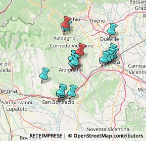 Mappa Via Martiri di Cefalonia, 36071 Arzignano VI, Italia (11.50056)