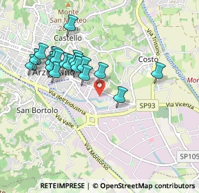 Mappa Via Martiri di Cefalonia, 36071 Arzignano VI, Italia (0.903)