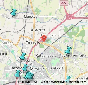 Mappa Via P. Berna, 30174 Venezia VE, Italia (3.63125)