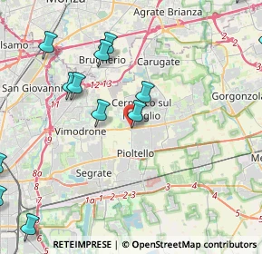 Mappa Via Don Lorenzo Milani, 20063 Cernusco sul Naviglio MI, Italia (5.54692)