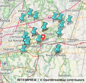 Mappa Via Fontanile, 20060 Pozzuolo Martesana MI, Italia (6.794)