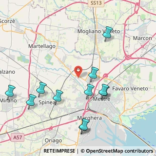 Mappa Via Zuccarelli Francesco, 30174 Venezia VE, Italia (4.70909)