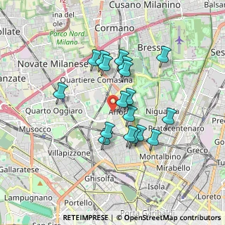 Mappa Via Alessandro Zanoli, 20161 Milano MI, Italia (1.46833)