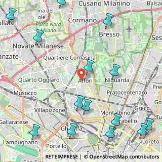 Mappa Via Alessandro Zanoli, 20161 Milano MI, Italia (3.07357)