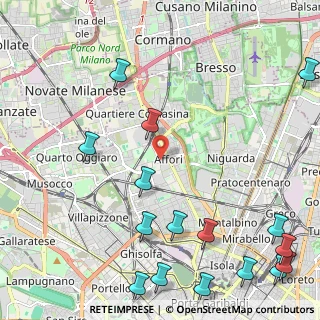 Mappa Via Alessandro Zanoli, 20161 Milano MI, Italia (3.14438)