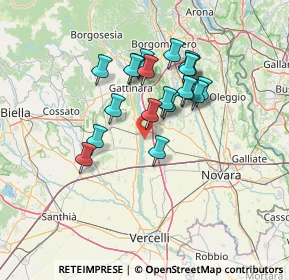 Mappa Via Fiume Sesia, 28064 Sillavengo NO, Italia (11.2525)