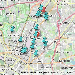 Mappa Via Giovanni Carnovali, 20128 Milano MI, Italia (1.99944)