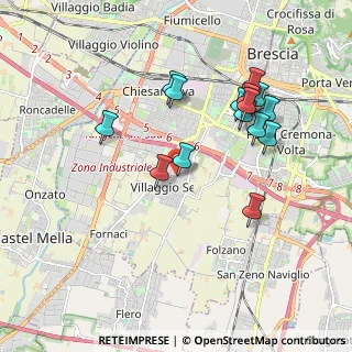 Mappa Via Settima Villaggio Sereno, 25125 Brescia BS, Italia (1.83733)