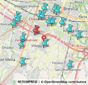 Mappa Via Settima Villaggio Sereno, 25125 Brescia BS, Italia (2.2075)