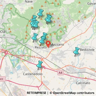 Mappa Via Zanardelli Giuseppe, 25086 Rezzato BS, Italia (3.90083)