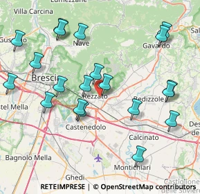 Mappa Via U. Giordano, 25086 Rezzato BS, Italia (8.867)