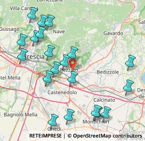Mappa Via U. Giordano, 25086 Rezzato BS, Italia (9.389)