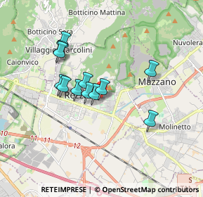 Mappa Via U. Giordano, 25086 Rezzato BS, Italia (1.42333)