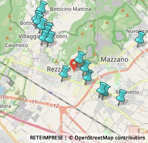 Mappa Via U. Giordano, 25086 Rezzato BS, Italia (2.115)