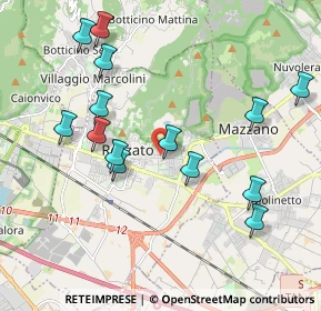 Mappa Via U. Giordano, 25086 Rezzato BS, Italia (2.08929)