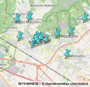 Mappa Via U. Giordano, 25086 Rezzato BS, Italia (1.57)