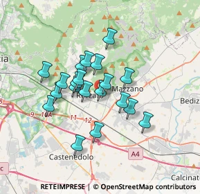 Mappa Via U. Giordano, 25086 Rezzato BS, Italia (2.6925)