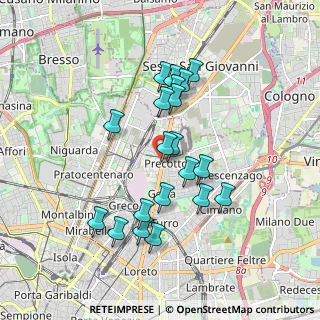 Mappa Viale Monza, 20126 Milano MI, Italia (1.639)