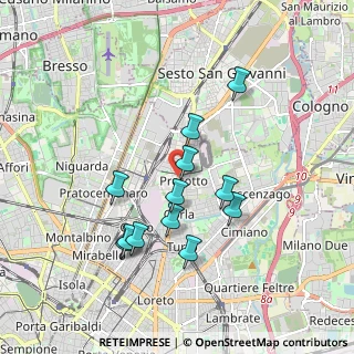 Mappa Viale Monza, 20126 Milano MI, Italia (1.63667)