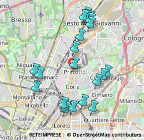 Mappa Via Giuseppe Pelitti, 20126 Milano MI, Italia (2.0465)