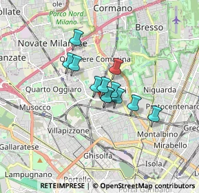 Mappa Via Vincenzo Caldesi, 20161 Milano MI, Italia (1.005)