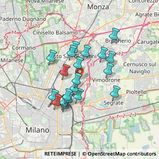 Mappa Via Francesco Brambilla, 20128 Milano MI, Italia (3.002)