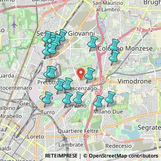 Mappa Via Francesco Brambilla, 20128 Milano MI, Italia (1.8545)