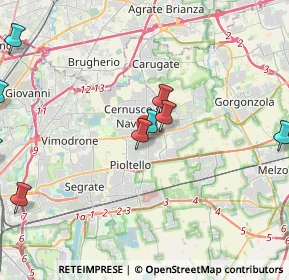 Mappa Via Varese, 20063 Cernusco sul Naviglio MI, Italia (6.14)