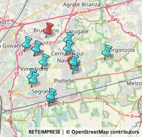 Mappa Via Varese, 20063 Cernusco sul Naviglio MI, Italia (3.48143)