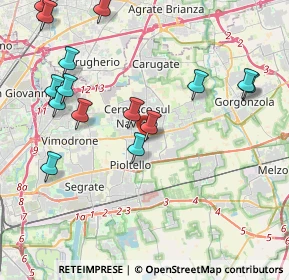 Mappa Via Varese, 20063 Cernusco sul Naviglio MI, Italia (4.69733)