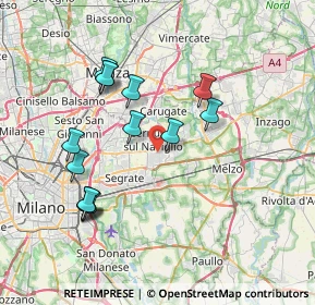 Mappa Via Varese, 20063 Cernusco sul Naviglio MI, Italia (7.29071)