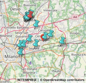 Mappa Via Varese, 20063 Cernusco sul Naviglio MI, Italia (7.50176)