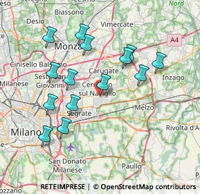 Mappa Via Varese, 20063 Cernusco sul Naviglio MI, Italia (7.29571)