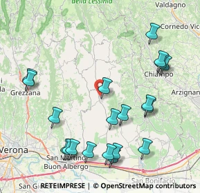 Mappa 37039 Tregnago VR, Italia (9.4345)