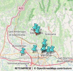 Mappa Via Villa Zamboni, 37024 Negrar VR, Italia (6.28455)