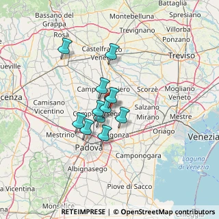 Mappa Via Bassa Terza, 35011 Campodarsego PD, Italia (9.24)