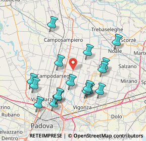 Mappa Via Bassa Terza, 35011 Campodarsego PD, Italia (7.49706)