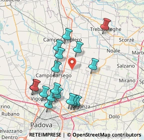 Mappa Via Bassa Terza, 35011 Campodarsego PD, Italia (7.39353)