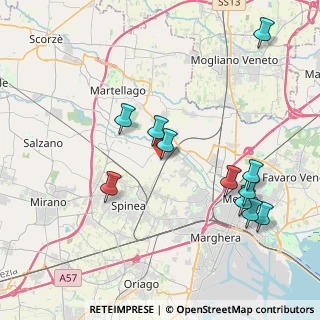Mappa Via Carlo Cattaneo, 30030 Martellago VE, Italia (4.27727)
