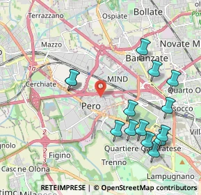 Mappa Via Don Carlo Gnocchi, 20016 Pero MI, Italia (2.22929)
