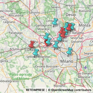 Mappa Via Don Carlo Gnocchi, 20016 Pero MI, Italia (6.48438)