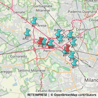 Mappa Via Don Carlo Gnocchi, 20016 Pero MI, Italia (3.06385)